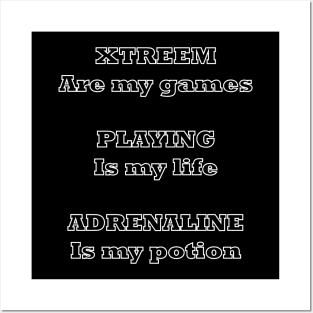 Xtreem games t Posters and Art